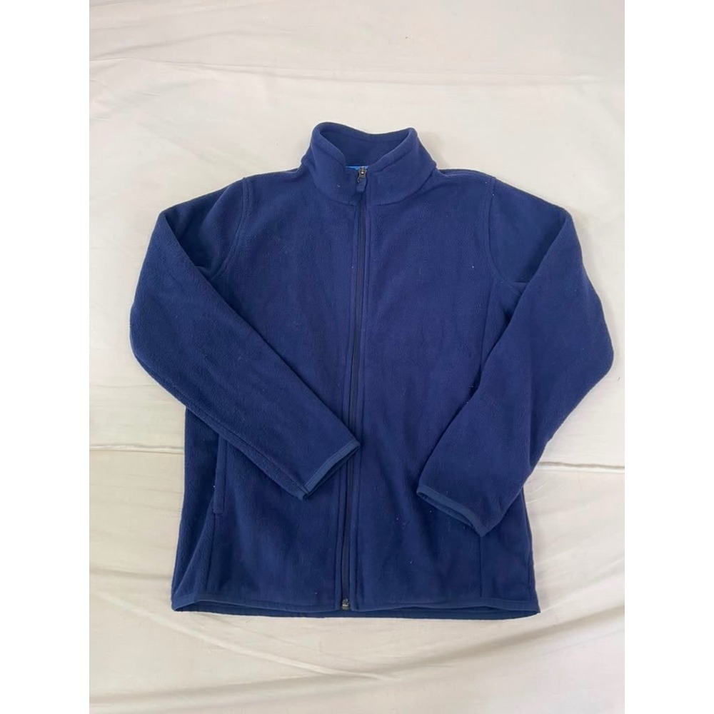 Amazon Essentials Mens Navy Blue Full Zip Polar Fleece Jacket Large L